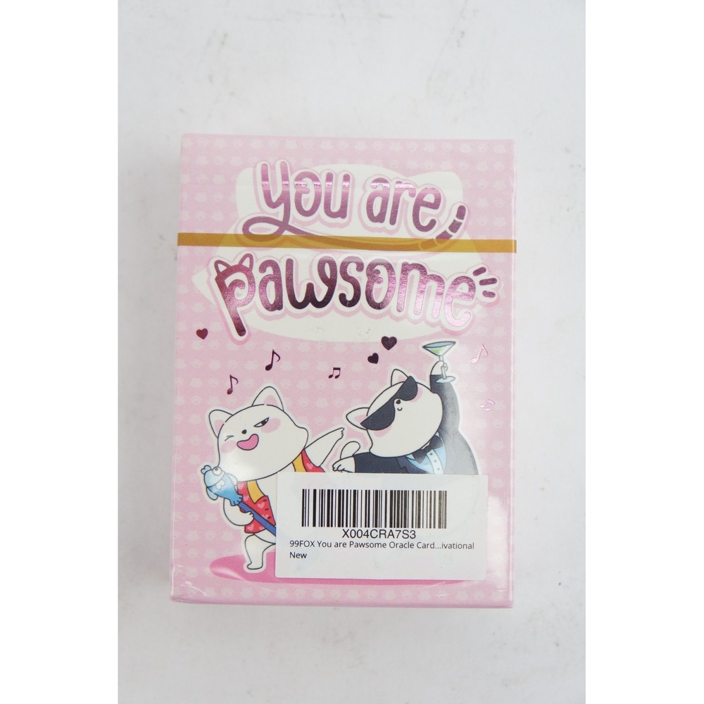 New Sealed 99fox You Are Pawsome Cat Oracle Card Deck of Cards